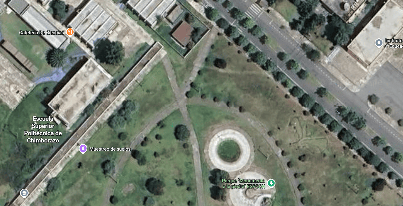 Vista satelital de referencia de la ubicación del espacio de Comunidad